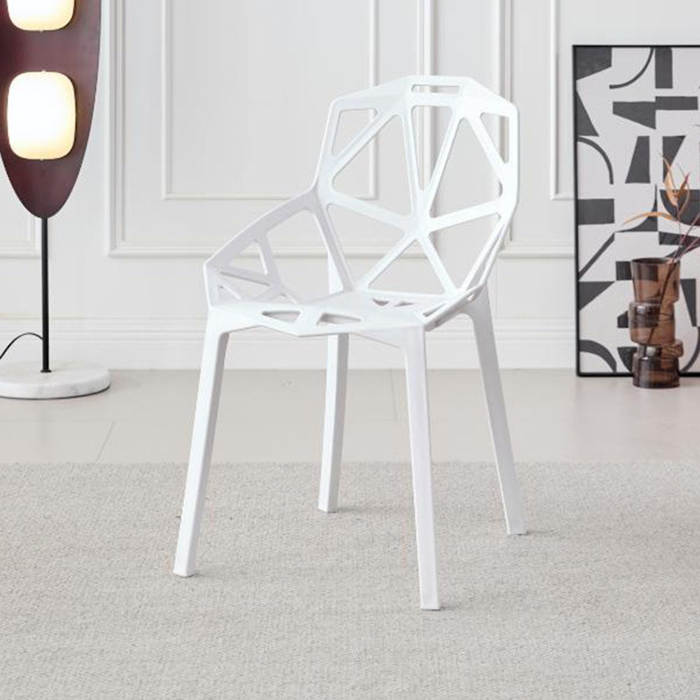 Silla Roxy, Color Blanco, con Espaldar y Diseño Moderno
