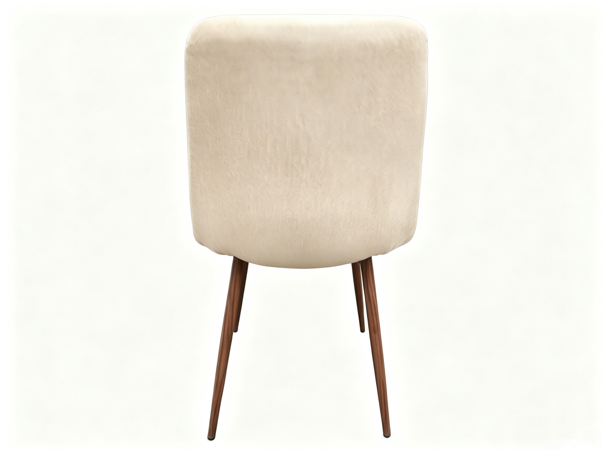 Silla de Comedor Positano, Café Claro, con Espaldar y Diseño Moderno