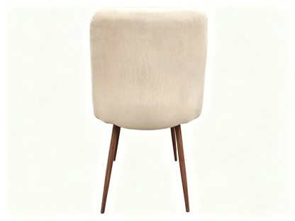 Silla de Comedor Positano, Café Claro, con Espaldar y Diseño Moderno
