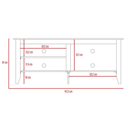 Rack TV Essential Color Rovere Para Sala De Estar