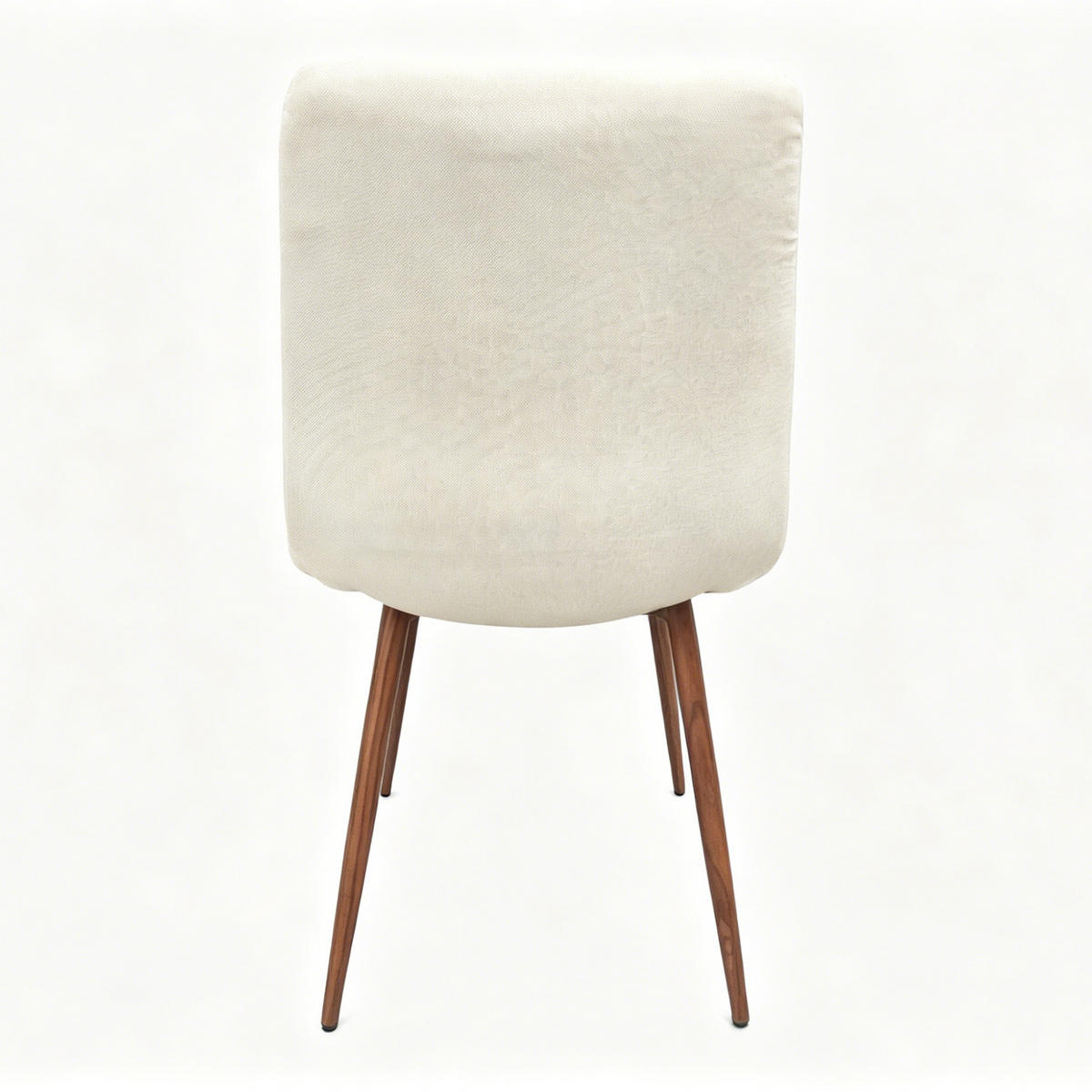 Set de 4 Sillas de Comedor Napoles, Crema Marfil, con Espaldar y Diseño Moderno
