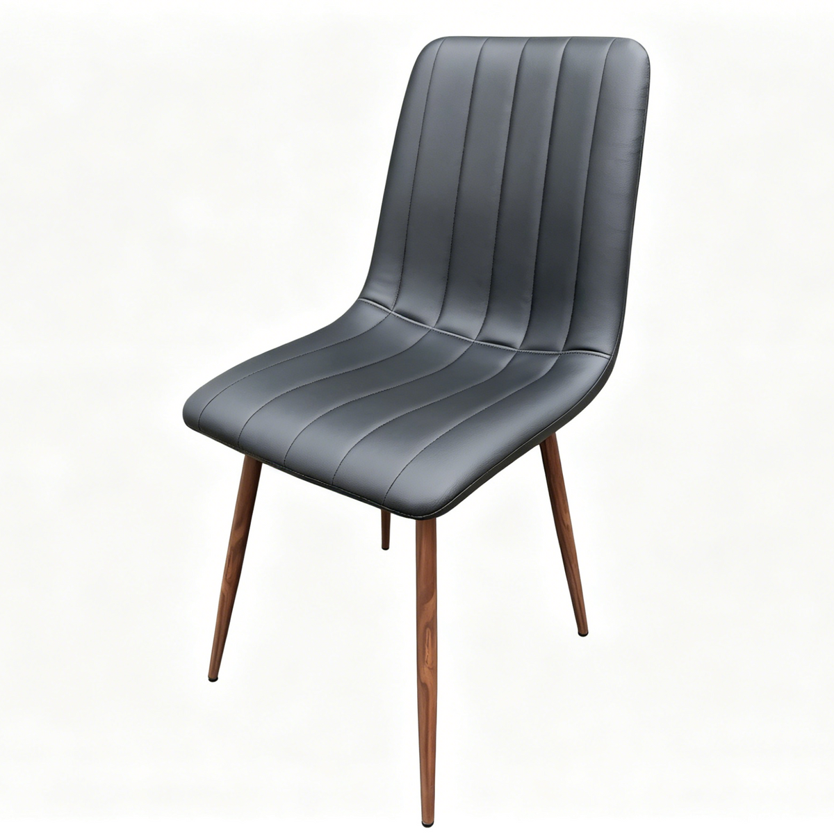 Set de 4 Sillas de Comedor Positano, Negro, Con espaldar y diseño Moderno