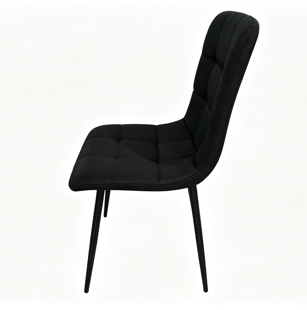 Set de 4 Sillas Flex, Color Negro, con Espaldar y Diseño Moderno