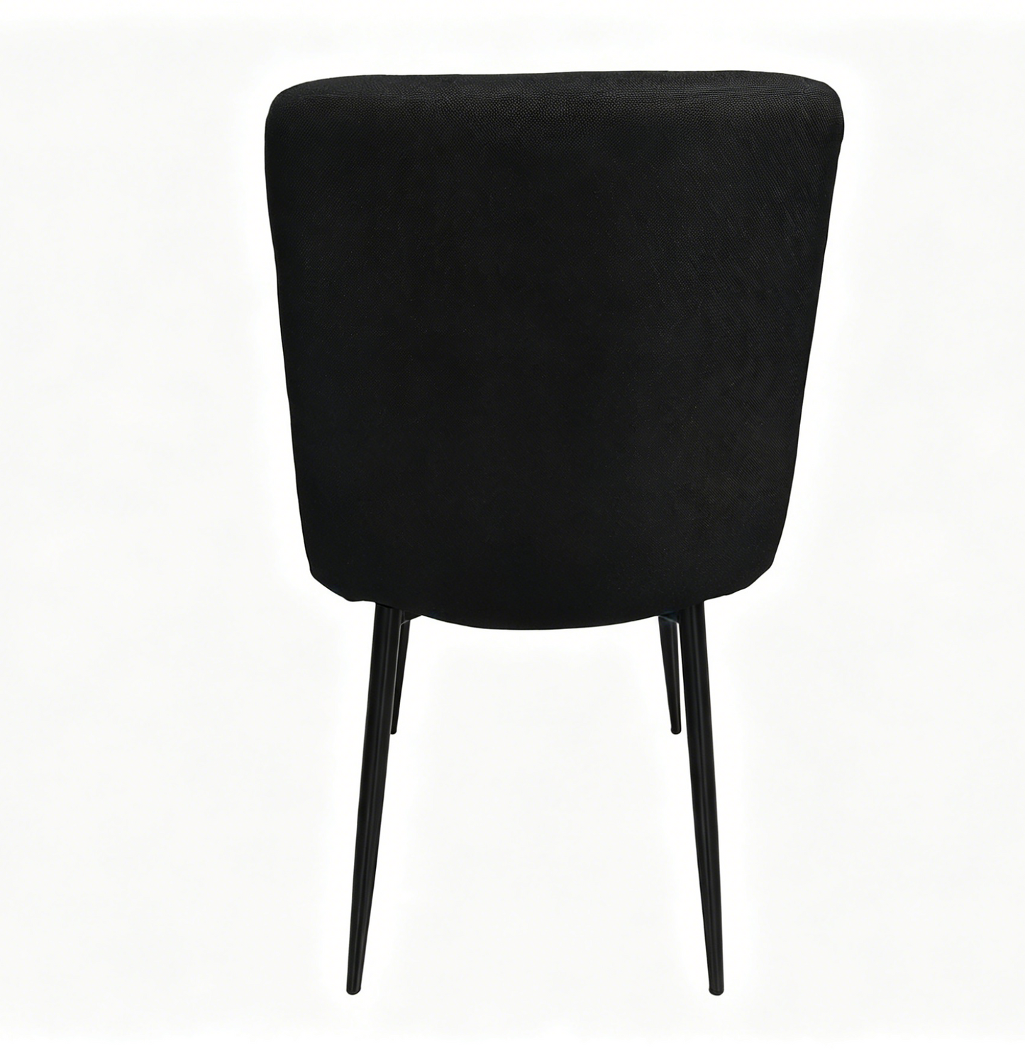 Set de 4 Sillas Flex, Color Negro, con Espaldar y Diseño Moderno