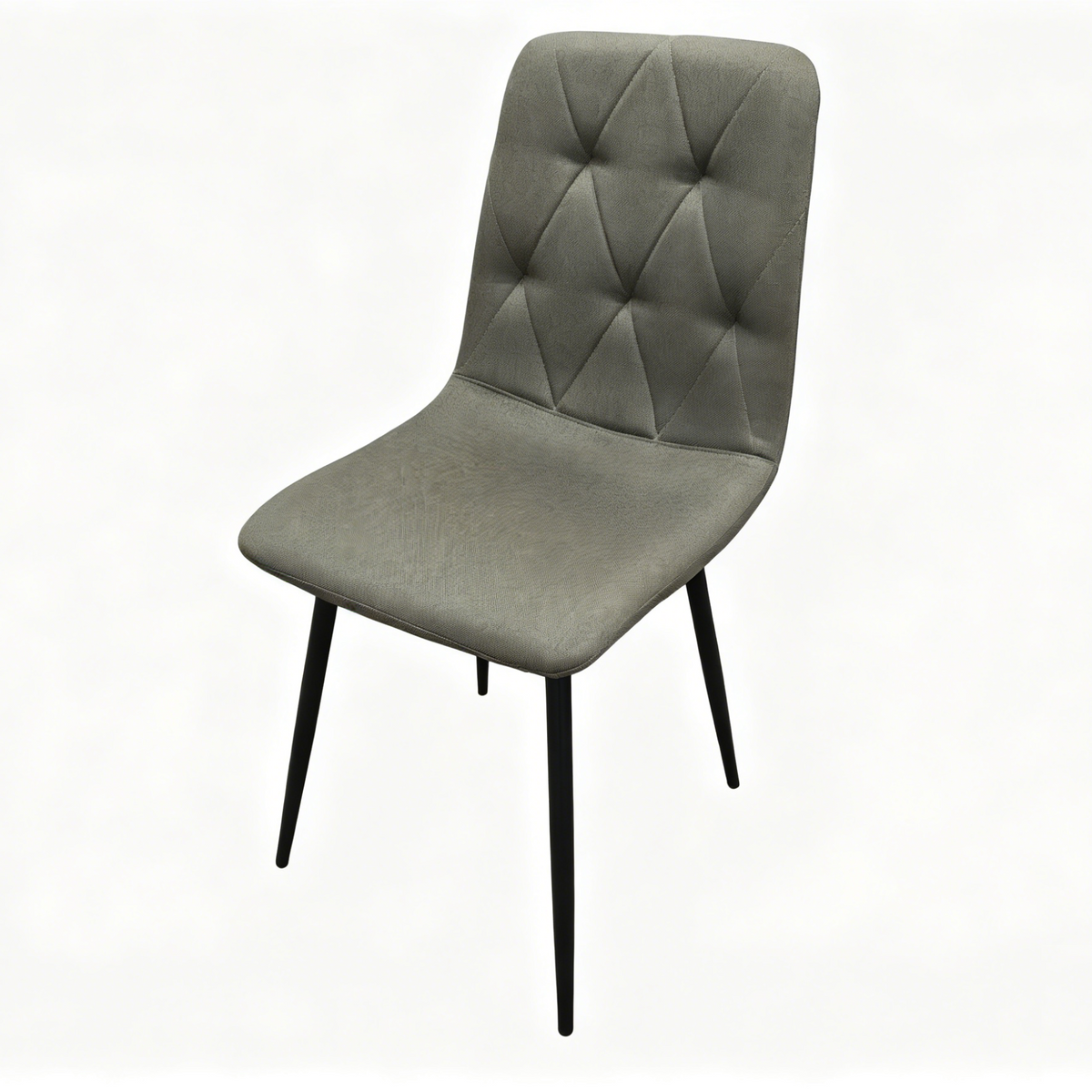 Set de 4 Sillas de Comedor Napoles, Gris Carbón, con Espaldar y Diseño Moderno