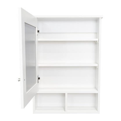 Gabinete de Viña, Blanco, con Puerta Espejo y Tres Entrepaños Para Ubicar Objetos