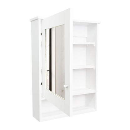 Gabinete de Viña, Blanco, con Puerta Espejo y Tres Entrepaños Para Ubicar Objetos