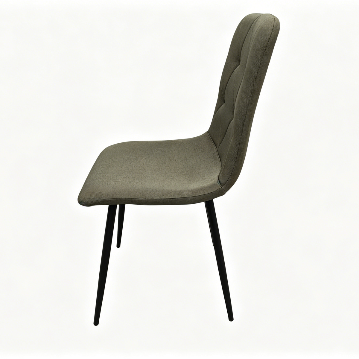 Set de 4 Sillas de Comedor Napoles, Gris Carbón, con Espaldar y Diseño Moderno