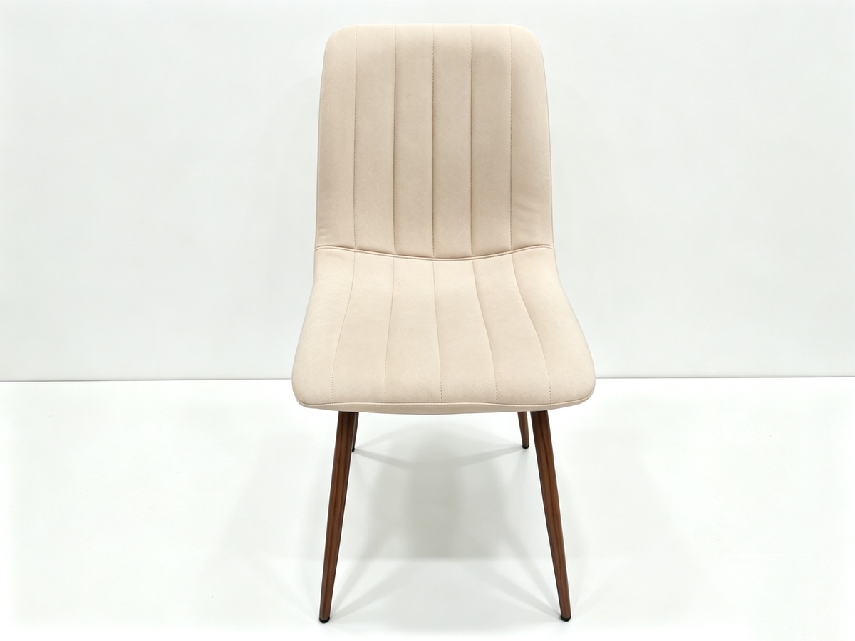 Silla de Comedor Positano, Café Claro, con Espaldar y Diseño Moderno