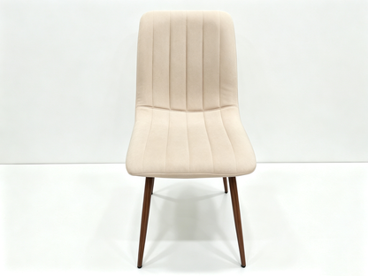 Silla de Comedor Positano, Café Claro, con Espaldar y Diseño Moderno