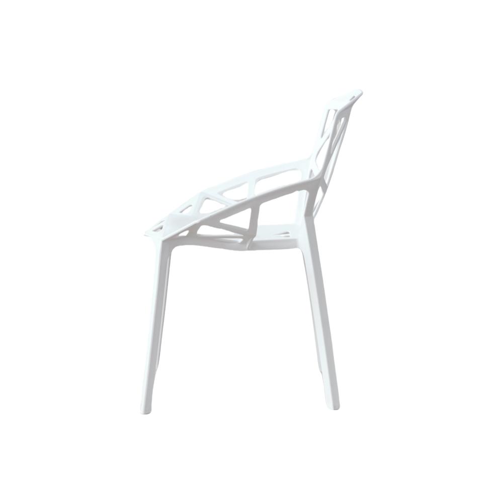 Silla Roxy, Color Blanco, con Espaldar y Diseño Moderno