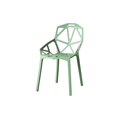 Silla Roxy, Color Verde, con Espaldar y Diseño Moderno