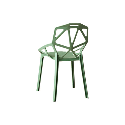 Silla Roxy, Color Verde, con Espaldar y Diseño Moderno