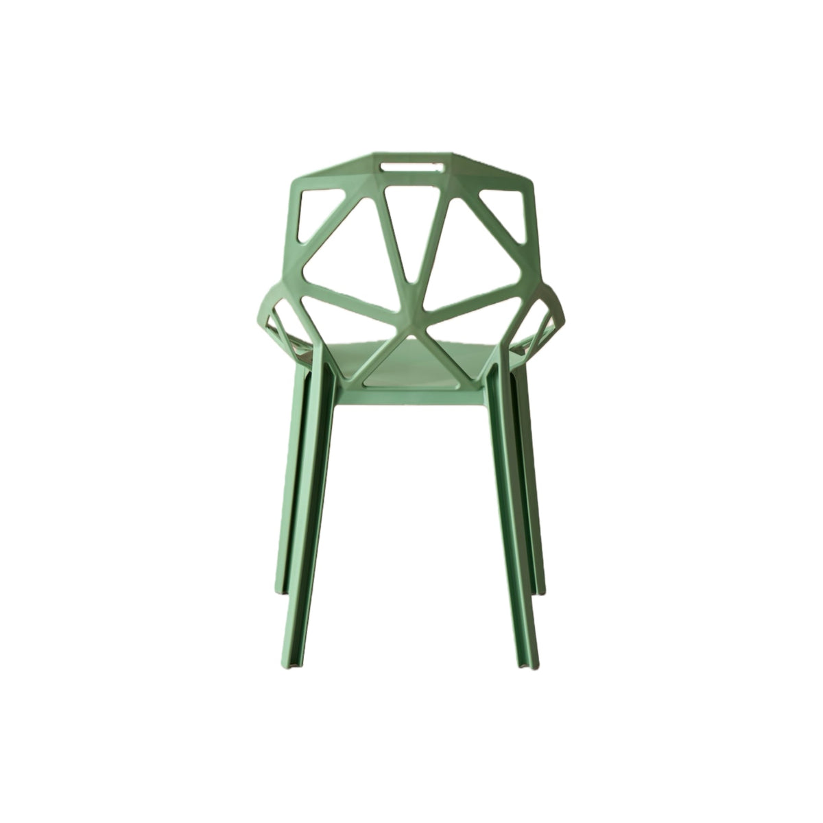Silla Roxy, Color Verde, con Espaldar y Diseño Moderno