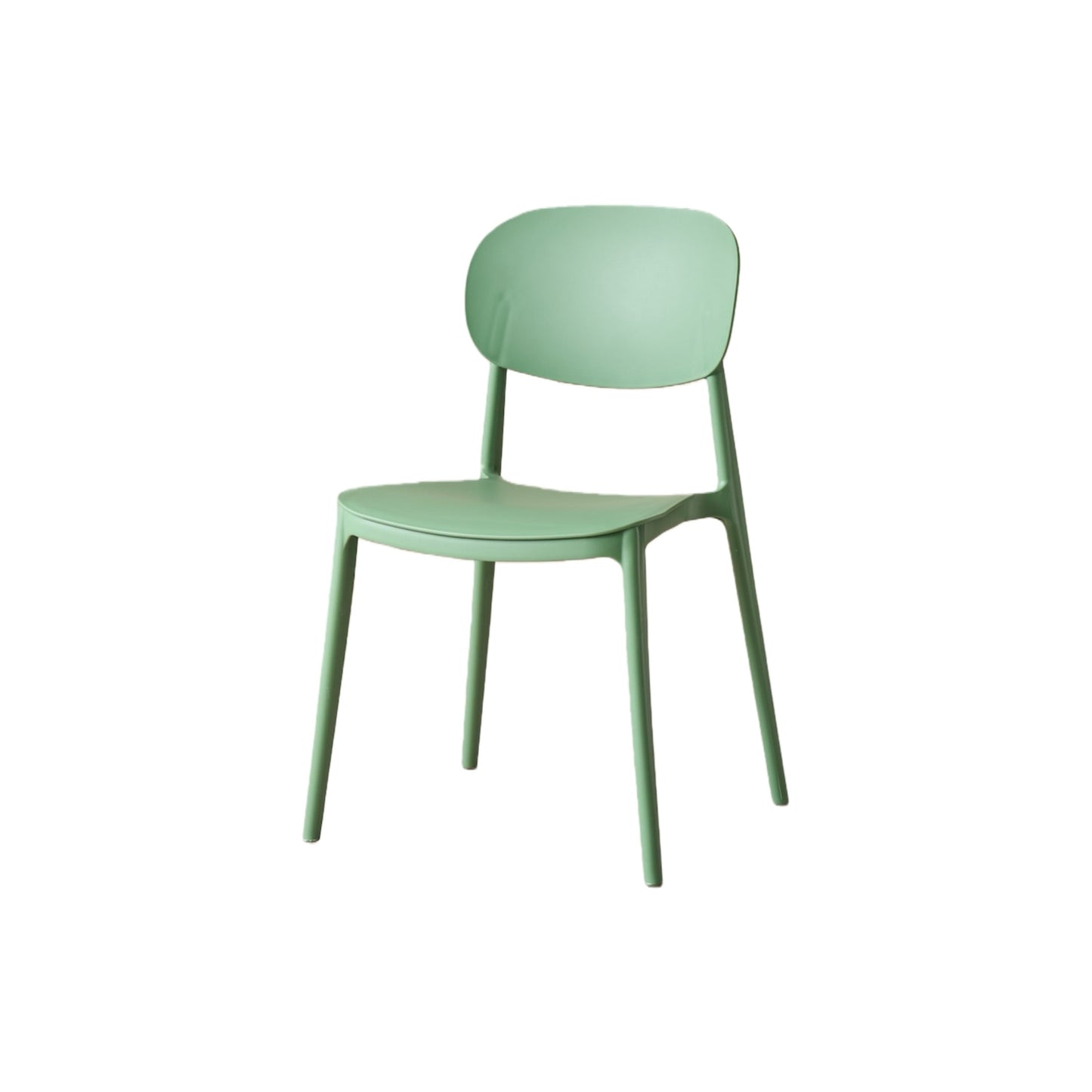 Silla Milán, Color Verde, con Espaldar y Diseño Moderno