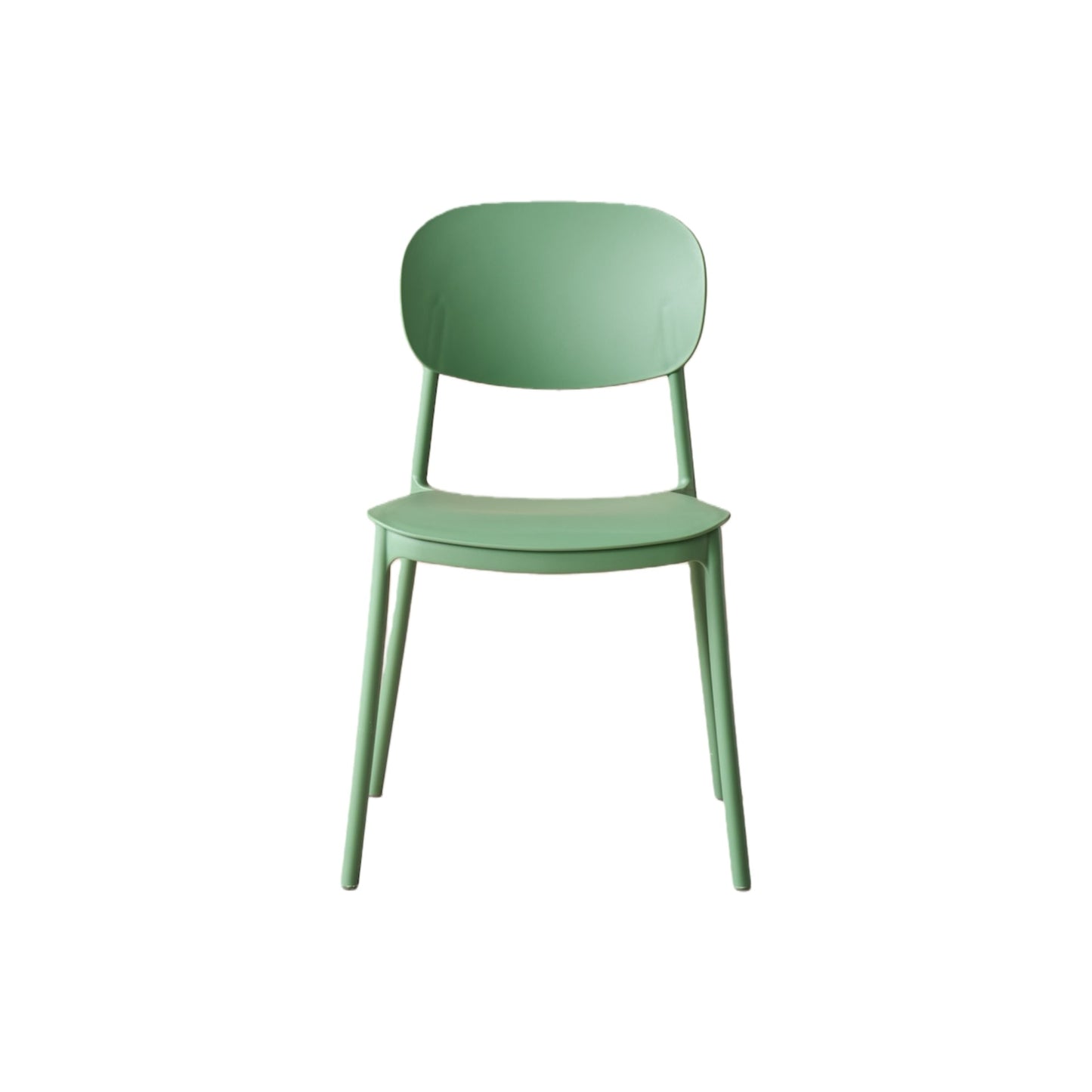 Silla Milán, Color Verde, con Espaldar y Diseño Moderno