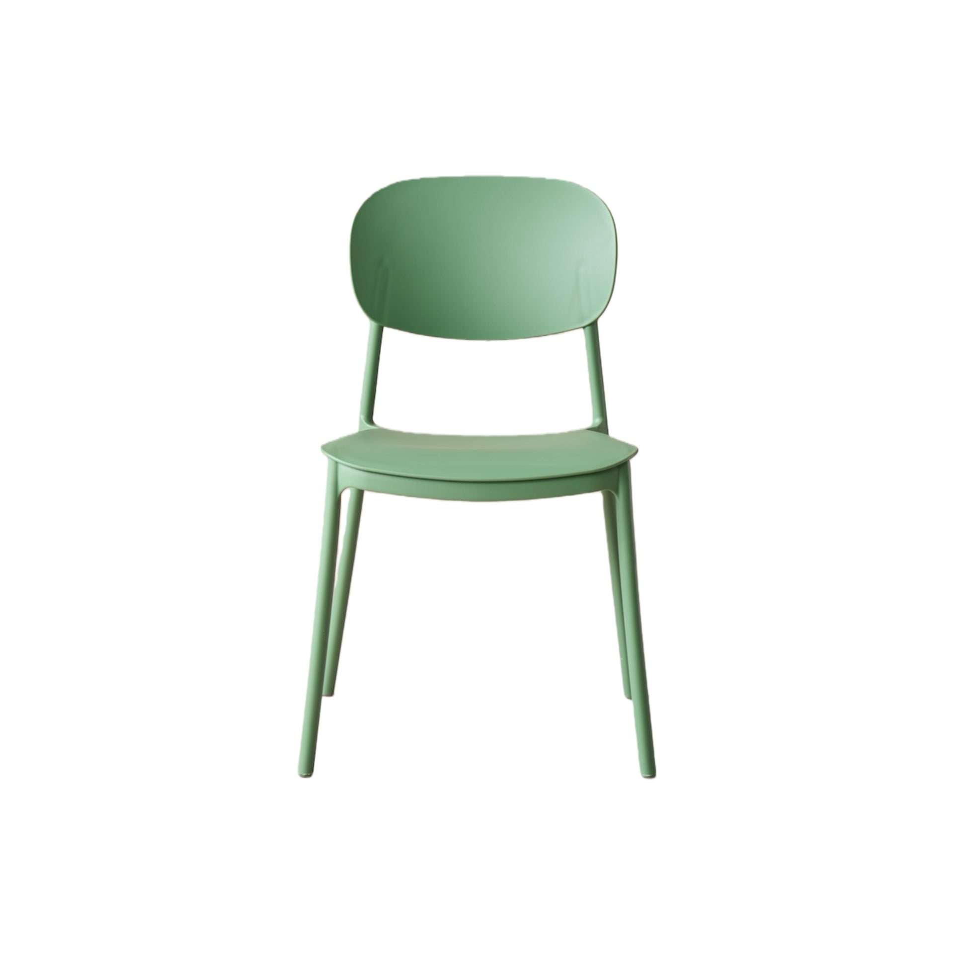 Silla Milán, Color Verde, con Espaldar y Diseño Moderno