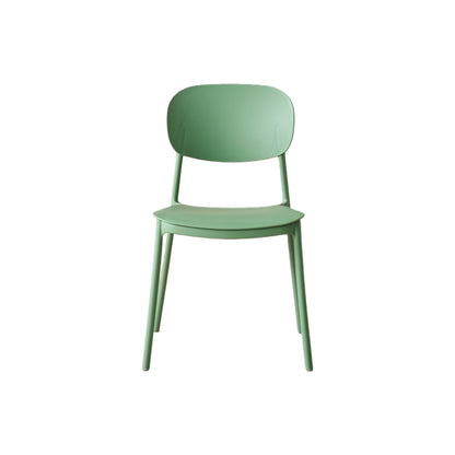 Silla Milán, Color Verde, con Espaldar y Diseño Moderno