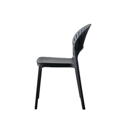 Silla Paraíso, Color Negro, con Espaldar y Diseño Moderno