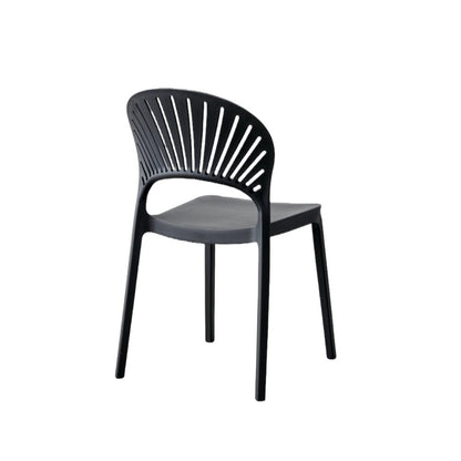 Silla Paraíso, Color Negro, con Espaldar y Diseño Moderno