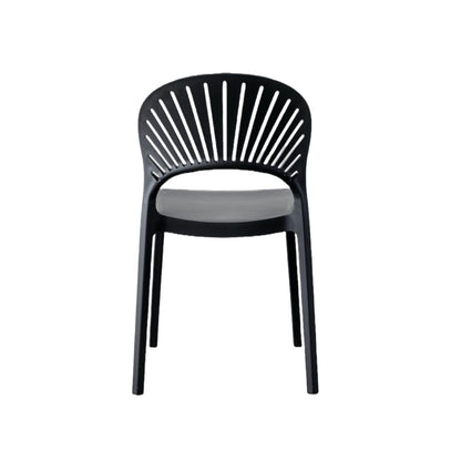 Silla Paraíso, Color Negro, con Espaldar y Diseño Moderno