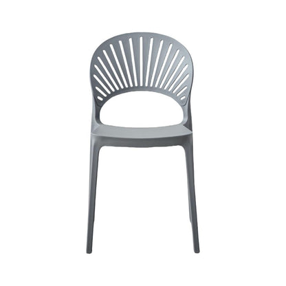 Silla Paraíso, Color Gris Oscuro, con Espaldar y Diseño Moderno