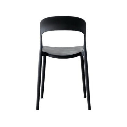 Silla Patrick, Color Negro, con Espaldar y Diseño Moderno