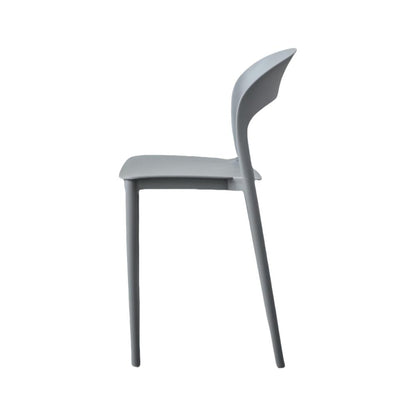 Silla Patrick, Color Gris Oscuro, con Espaldar y Diseño Moderno
