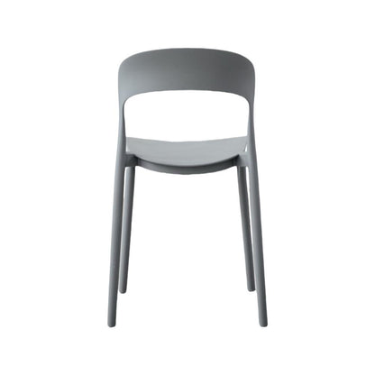Silla Patrick, Color Gris Oscuro, con Espaldar y Diseño Moderno