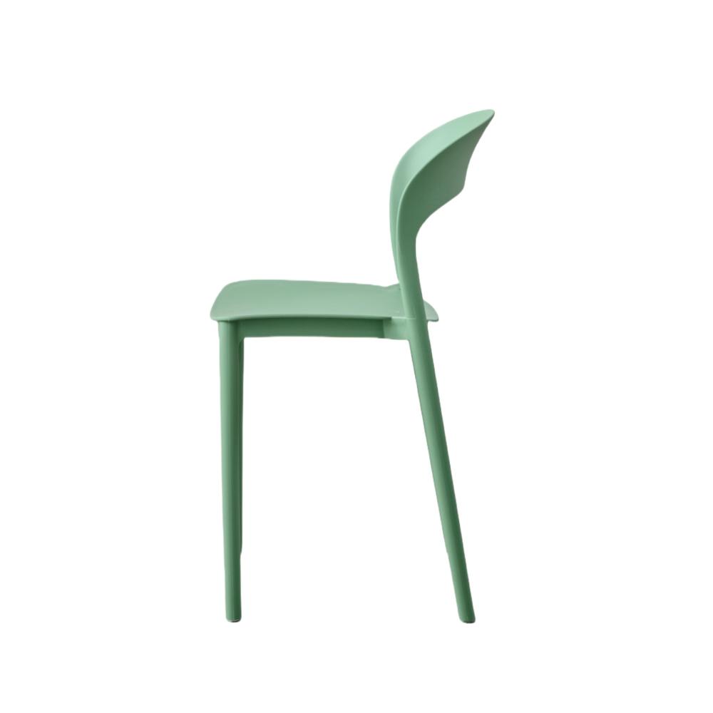 Silla Patrick, Color Verde Oliva, con Espaldar y Diseño Moderno