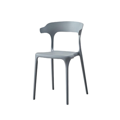 Silla Elena, Color Gris Oscuro, con Espaldar y Diseño Moderno