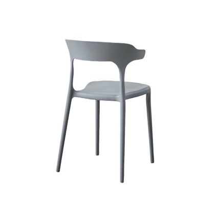 Silla Elena, Color Gris Oscuro, con Espaldar y Diseño Moderno