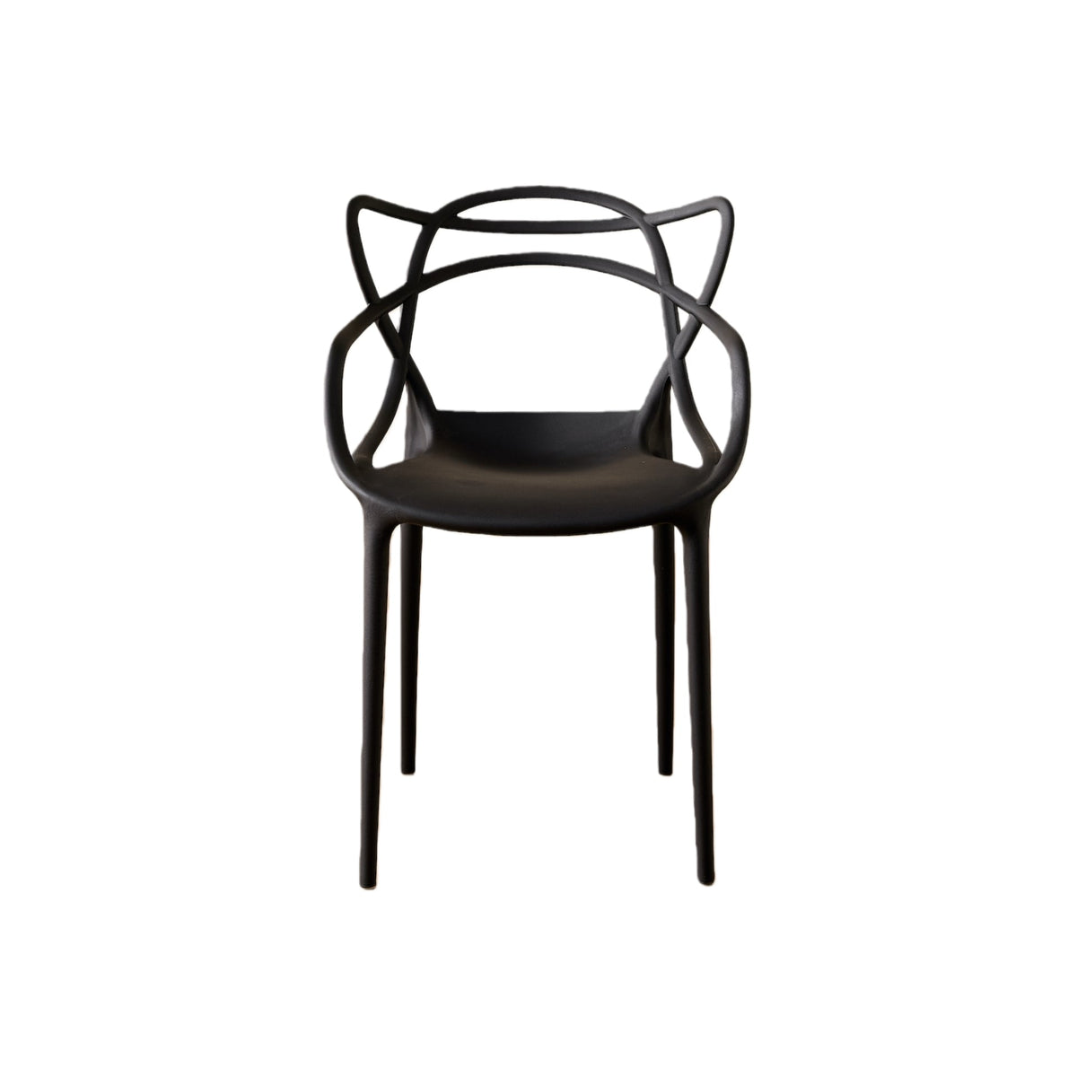 Silla Palermo, Color Negro, con Espaldar y Diseño Moderno