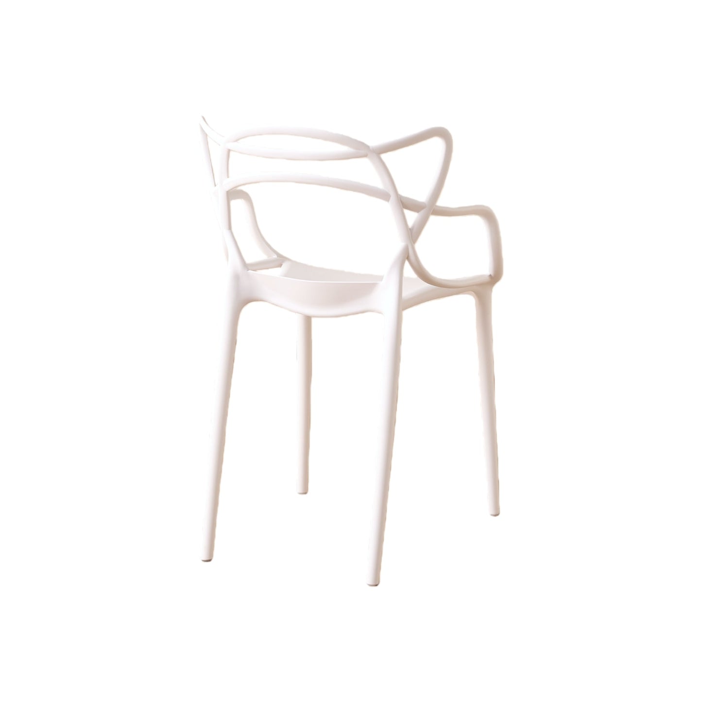 Silla Palermo, Color Blanco, con Espaldar y Diseño Moderno
