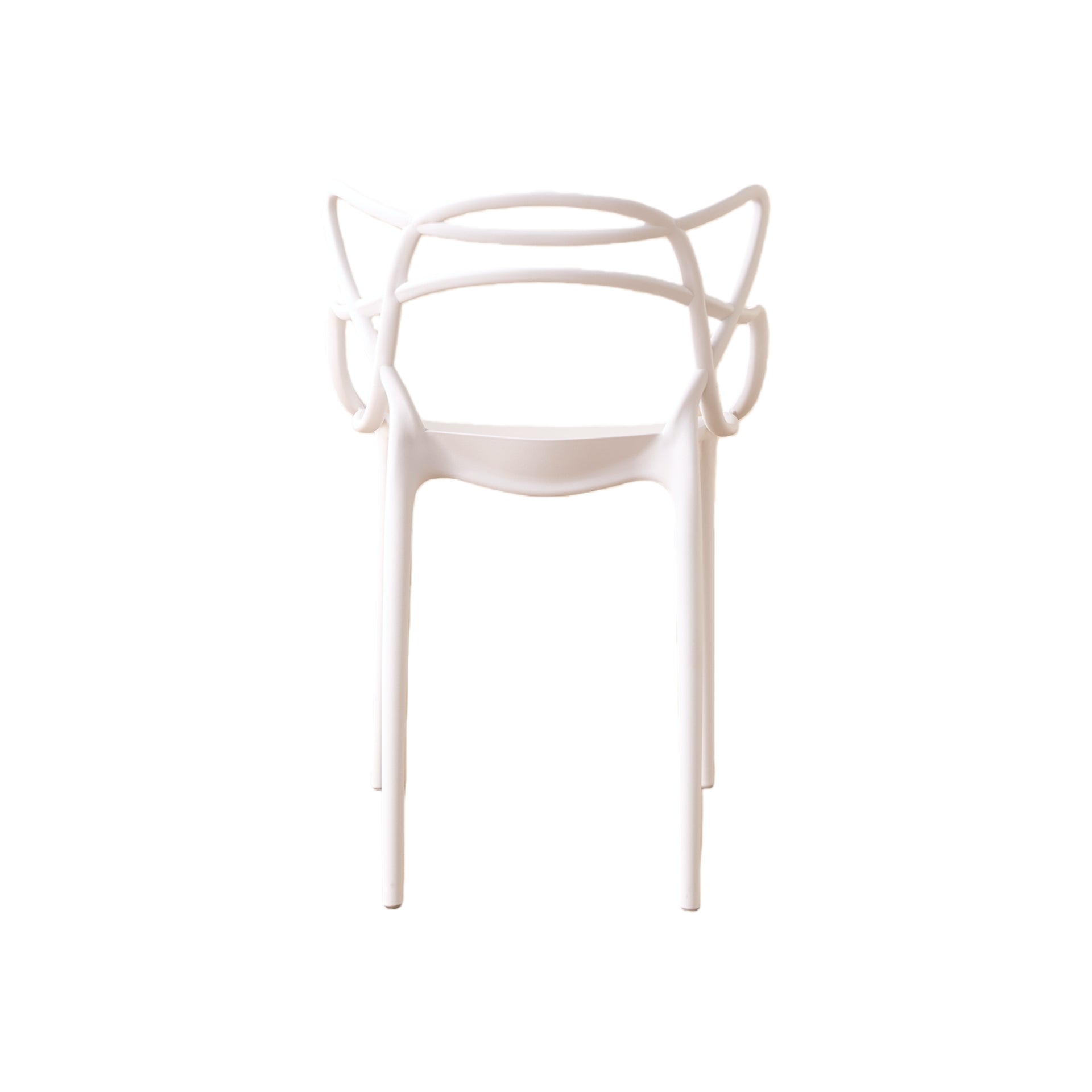 Silla Palermo, Color Blanco, con Espaldar y Diseño Moderno
