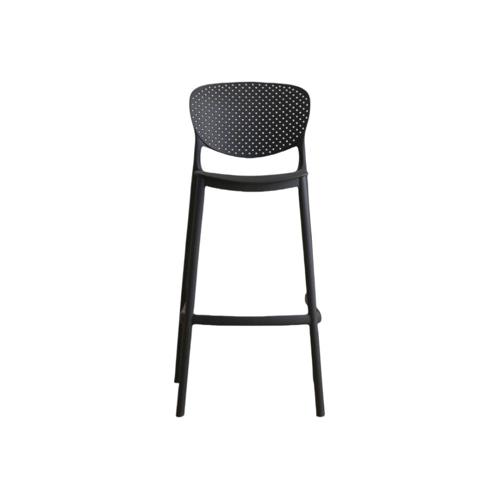 Silla para Bar Río, Color Negro, Diseño Moderno