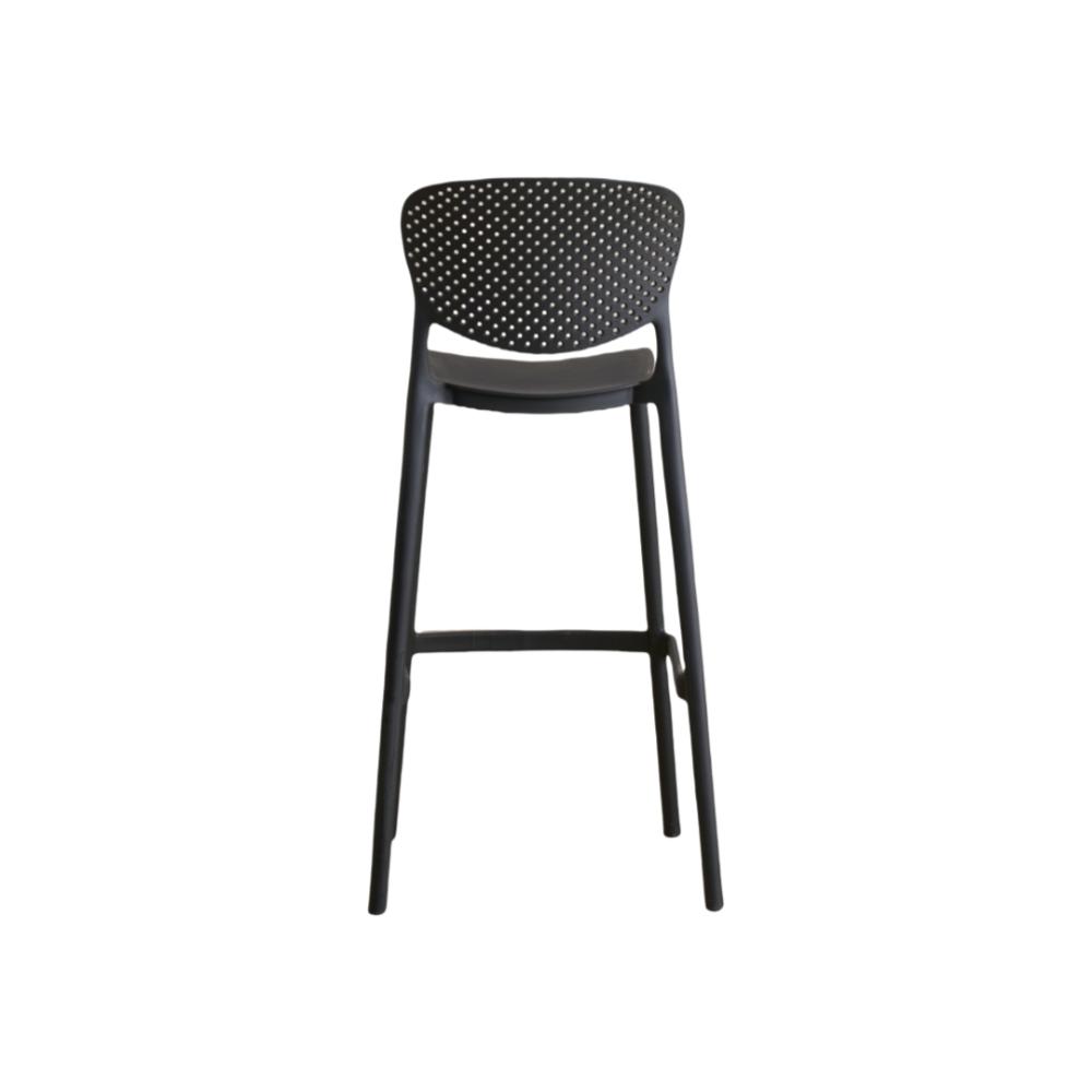 Silla para Bar Río, Color Negro, Diseño Moderno