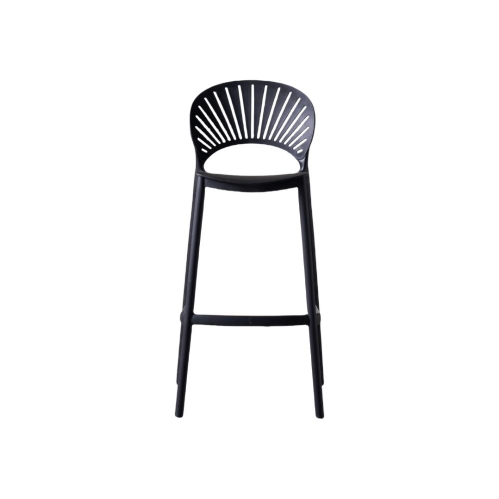 Silla para Bar Paraíso, Color Negro, Diseño Moderno