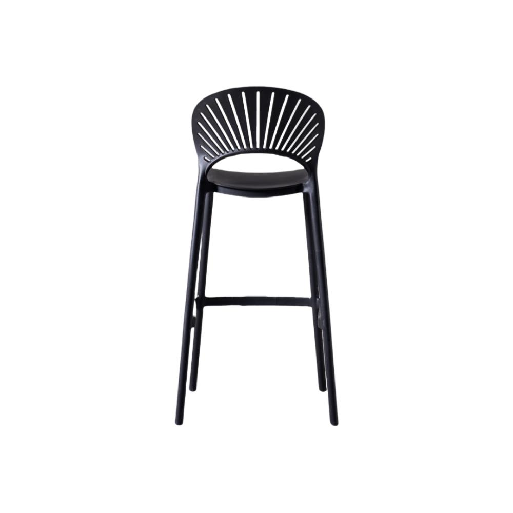 Silla para Bar Paraíso, Color Negro, Diseño Moderno