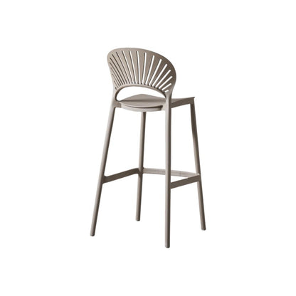 Silla para Bar Paraíso, Color Taupe, Diseño Moderno