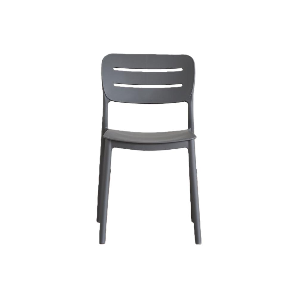 Silla Harriman, Gris Oscuro, con Medio Espaldar y Diseño Minimalista