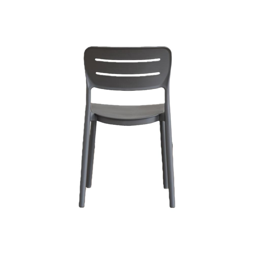 Silla Harriman, Gris Oscuro, con Medio Espaldar y Diseño Minimalista