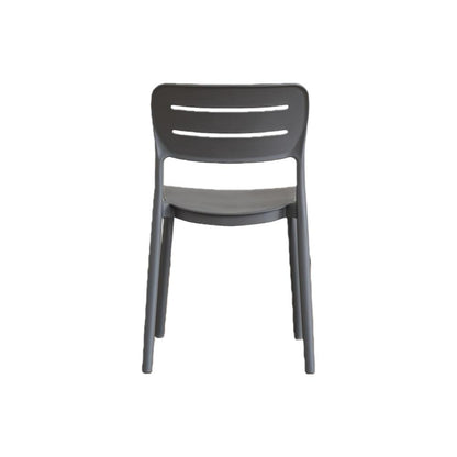 Silla Harriman, Gris Oscuro, con Medio Espaldar y Diseño Minimalista