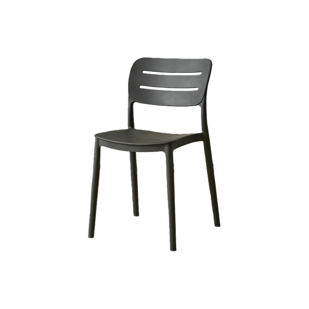 Silla Harriman, Negro, con Medio Espaldar y Diseño Minimalista