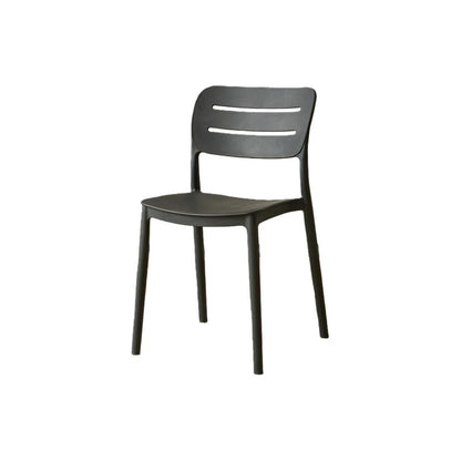Silla Harriman, Negro, con Medio Espaldar y Diseño Minimalista