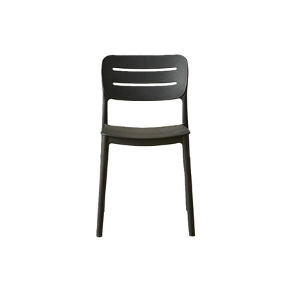 Silla Harriman, Negro, con Medio Espaldar y Diseño Minimalista