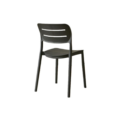 Silla Harriman, Negro, con Medio Espaldar y Diseño Minimalista