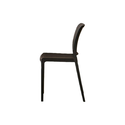 Silla Triveca, Negro, con Espaldar Cerrado y Diseño Minimalista