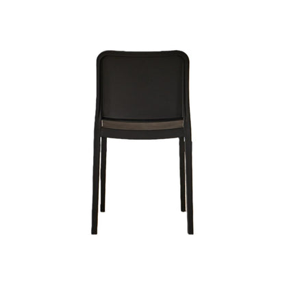 Silla Triveca, Negro, con Espaldar Cerrado y Diseño Minimalista