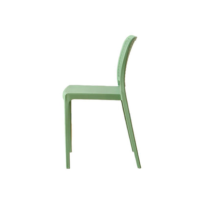Silla Bronx, Verde, con Espaldar en Cuadrados y Diseño Minimalista
